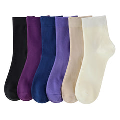 Women Thin Socks Rayon Viscose Bamboo Ankle Silky Quarter Anti Odor Casual Summer Socks 6 Pairs…