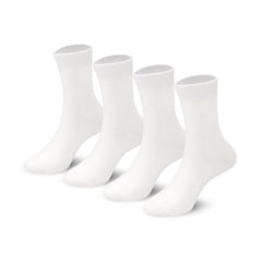 4-Pack Combed Cotton Kids Casual Socks Cool Crew Fashion Neon & Solid Colors Dress Socks Elastic Fit for Girls Boys…