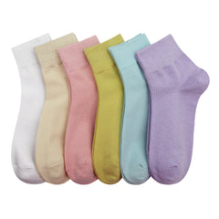 Women's Cotton Socks, Soft Thin Breathable Moisture Wicking Ankle Crew Casual Socks 6 Pairs…