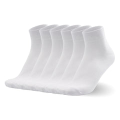 Men's Cotton Classic Crew Socks Sport Solid Breathable Dress Socks 6 Pairs…