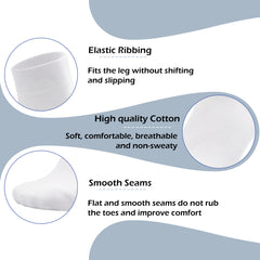 Men's Cotton Classic Crew Socks Sport Solid Breathable Dress Socks 6 Pairs…