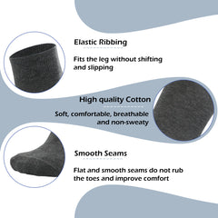 Men's Cotton Classic Crew Socks Sport Solid Breathable Dress Socks 6 Pairs…