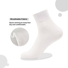 Women's Cotton Socks, Soft Thin Breathable Moisture Wicking Ankle Crew Casual Socks 6 Pairs…
