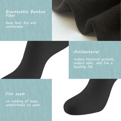 Women Thin Socks Rayon Viscose Bamboo Ankle Silky Quarter Anti Odor Casual Summer Socks 6 Pairs…