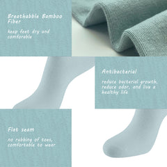 Women Thin Socks Rayon Viscose Bamboo Ankle Silky Quarter Anti Odor Casual Summer Socks 6 Pairs…