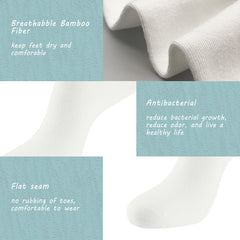 Women Thin Socks Rayon Viscose Bamboo Ankle Silky Quarter Anti Odor Casual Summer Socks 6 Pairs…