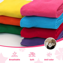 4-Pack Combed Cotton Kids Casual Socks Cool Crew Fashion Neon & Solid Colors Dress Socks Elastic Fit for Girls Boys…