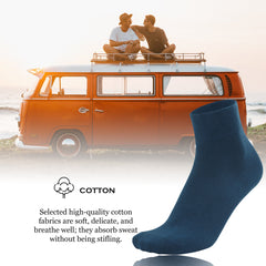 Men's Cotton Classic Crew Socks Sport Solid Breathable Dress Socks 6 Pairs…