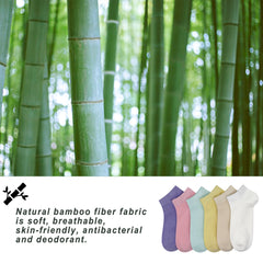 Women's Thin Ankle Low Cut Socks Rayon Viscose Bamboo Lightweight Flat Seam Athletic Sock, 6 Pack Ladies Running Sock…
