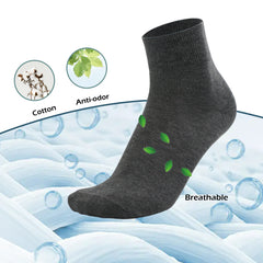 Men's Cotton Classic Crew Socks Sport Solid Breathable Dress Socks 6 Pairs…