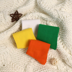 4-Pack Combed Cotton Kids Casual Socks Cool Crew Fashion Neon & Solid Colors Dress Socks Elastic Fit for Girls Boys…