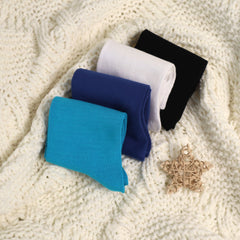 4-Pack Combed Cotton Kids Casual Socks Cool Crew Fashion Neon & Solid Colors Dress Socks Elastic Fit for Girls Boys…