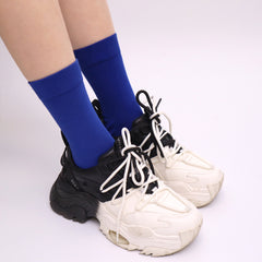 4-Pack Combed Cotton Kids Casual Socks Cool Crew Fashion Neon & Solid Colors Dress Socks Elastic Fit for Girls Boys…