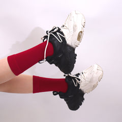 4-Pack Combed Cotton Kids Casual Socks Cool Crew Fashion Neon & Solid Colors Dress Socks Elastic Fit for Girls Boys…