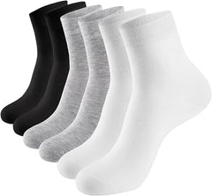 Women Thin Socks Rayon Viscose Bamboo Ankle Silky Quarter Anti Odor Casual Summer Socks 6 Pairs…