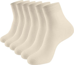 Women Thin Socks Rayon Viscose Bamboo Ankle Silky Quarter Anti Odor Casual Summer Socks 6 Pairs…