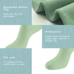 Women Thin Socks Rayon Viscose Bamboo Ankle Silky Quarter Anti Odor Casual Summer Socks 6 Pairs…