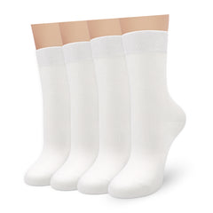 Womens Combed Cotton Color Thin socks - Breathable Soft Crew Casual Socks Comfort Gift 4 Pairs…