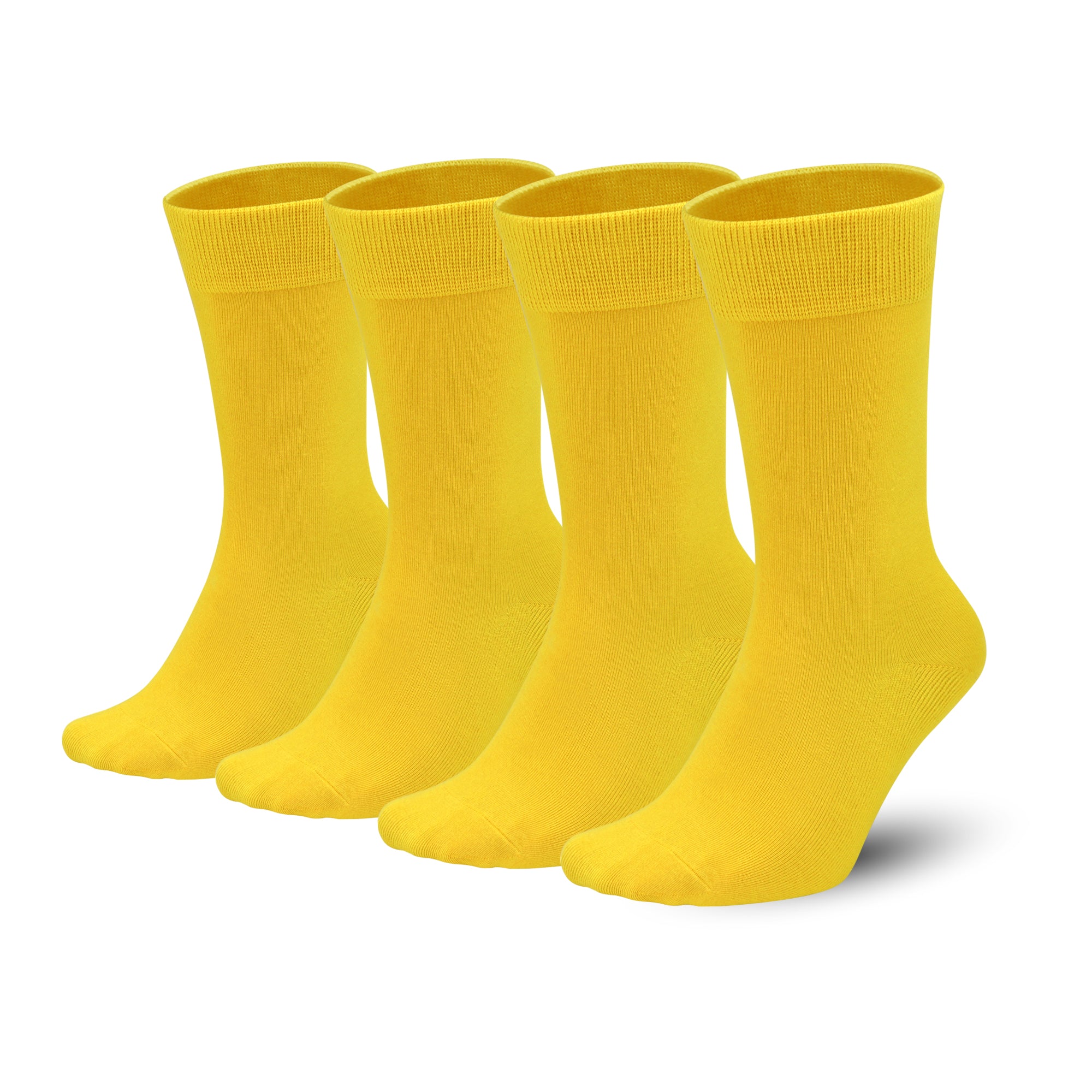 Men's Colorful Combed Cotton Crew Socks – Dress Neon Vivid Color Crazy Fashion Socks 4-PACK