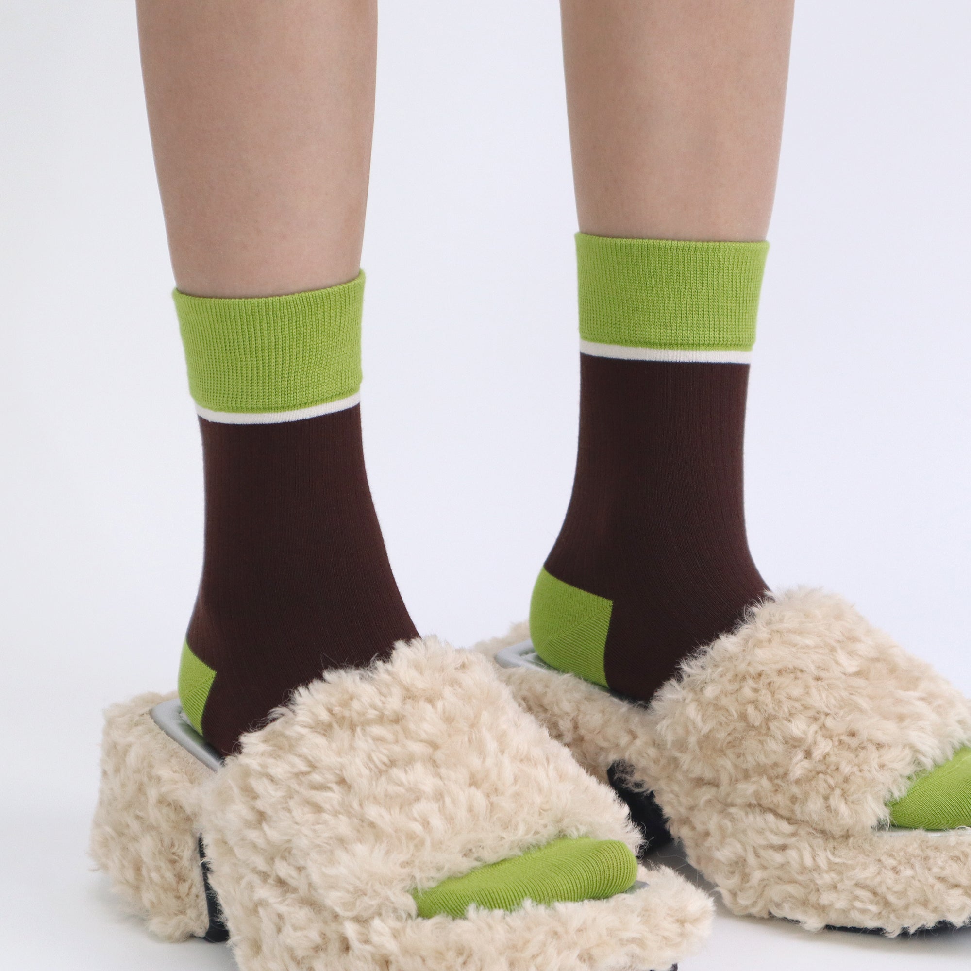Women's Combed Cotton Crew Socks - Colorblock Stripes Fashion Ultra-Soft Cute Comfortable Casual Vintage Socks 4 Pairs…