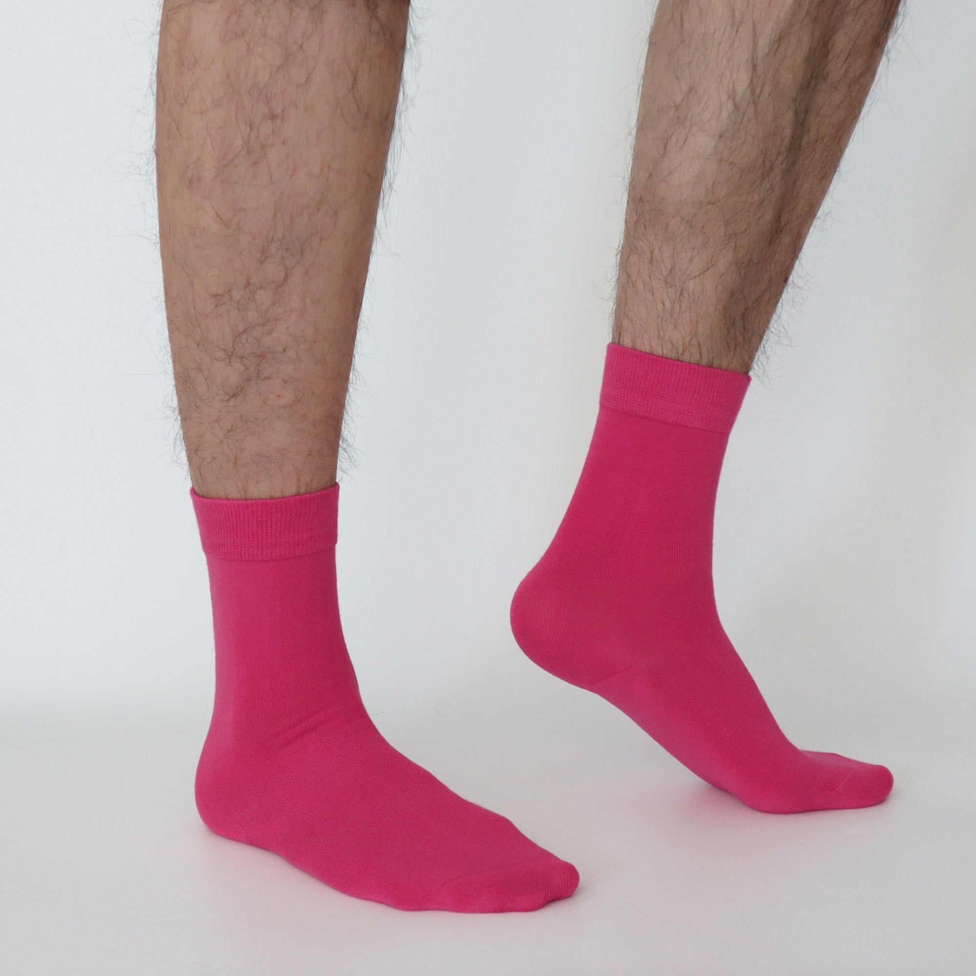 Men's Colorful Combed Cotton Crew Socks – Dress Neon Vivid Color Crazy Fashion Socks 4-PACK