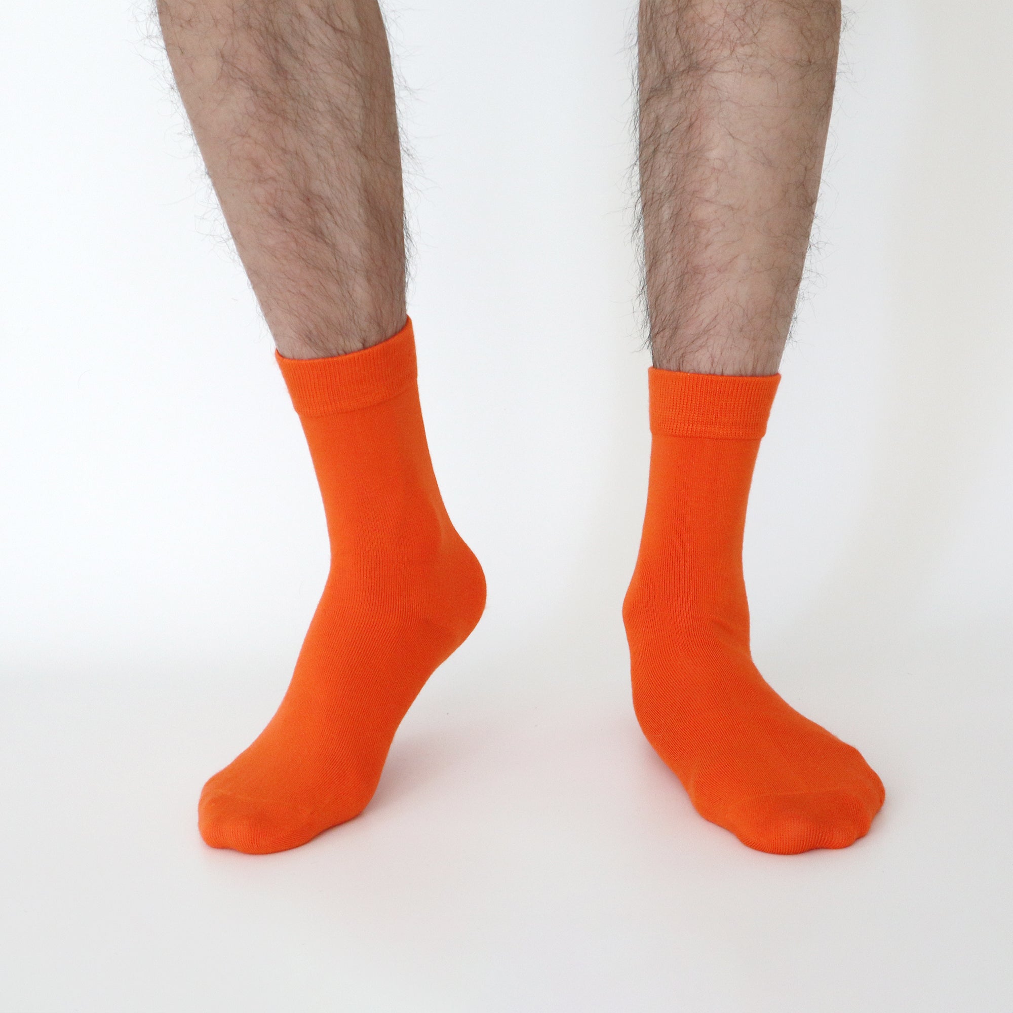 Men's Colorful Combed Cotton Crew Socks – Dress Neon Vivid Color Crazy Fashion Socks 4-PACK